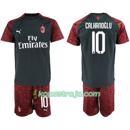 Billiga Fotbollströjor AC Milan Calhanoglu 10 Barn Tredje tröja 2018/19 Kortärmad